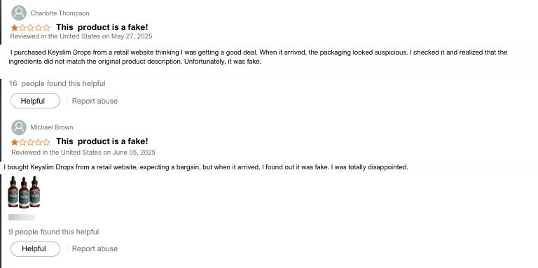 Keyslim Drops reviews